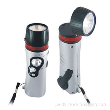 Emergency Dynamo Torches, Made of ABS/Thermoplastic with FM/AM Radio, Mobile Charger